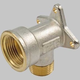 RACCORDO CURVO CON FLANGIA - 3/4 x 3/4 - 18