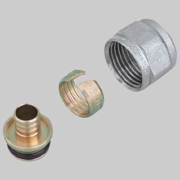 ADATTATORE PER TUBO PEX - 15 x 2,5 attacco 1/2 x 16