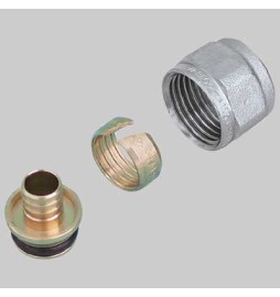 ADATTATORE PER TUBO PEX - 15 x 2,5 attacco 1/2 x 16