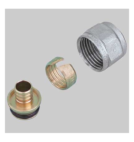 ADATTATORE PER TUBO PEX - 18 x 2,5 attacco 3/4 x 18