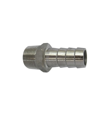 RACCORDO PORTAGOMMA MASCHIO ACCIAIO INOX 1/2"