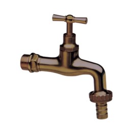 PL RUBINETTO OTTONE ANTICATO C/PORTAGOM D 1/2
