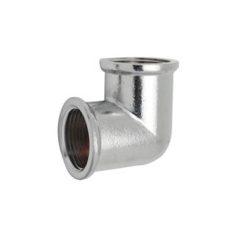 GOMITO FF IN OTTONE CROMO IBP 1/4"