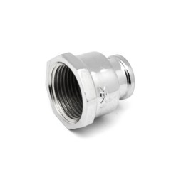 MANICOTTO RIDOTTO DIRITTO FF IN OTTONE CROMO IBP 3/4" x 1/2" -CONF