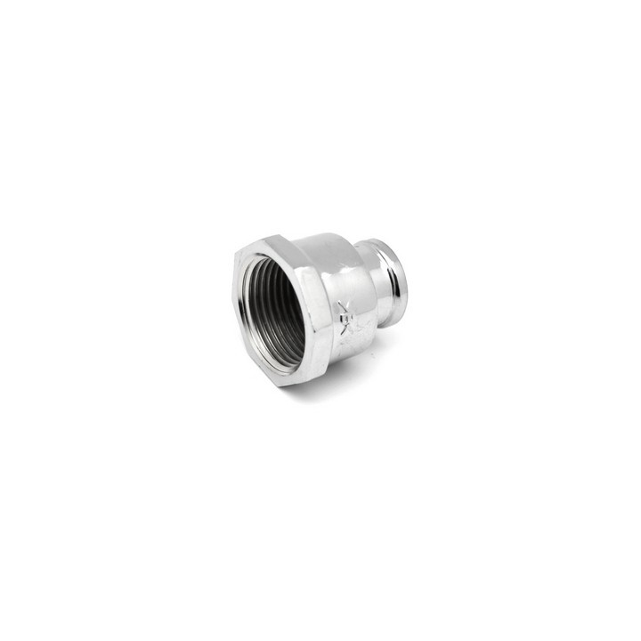 MANICOTTO RIDOTTO DIRITTO FF IN OTTONE CROMO IBP 3/4" x 1/2" -CONF