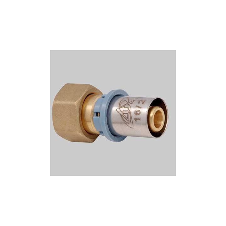 RACCORDO DIRITTO FEMMINA CON DADO GIREVOLE DELT ALL - 16 x 1/2