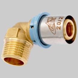 RACCORDO A GOMITO MASCHIO DELT ALL - 20 x 1/2