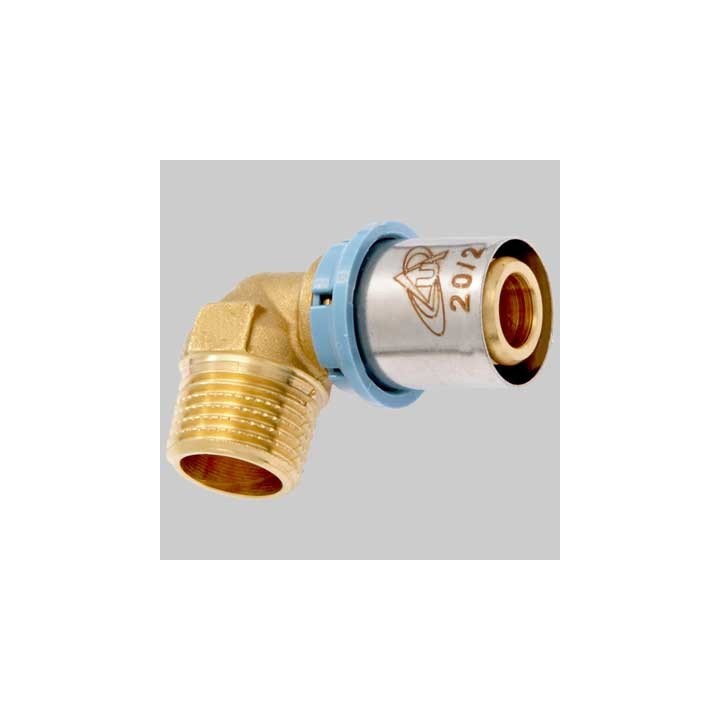 RACCORDO A GOMITO MASCHIO DELT ALL - 20 x 1/2