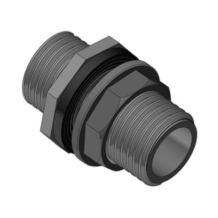 RACCORDO DIRITTO NYLON P/CASSONI FILETTATO 1