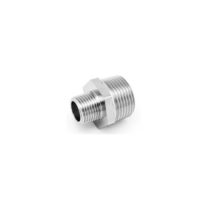 NIPPLE RIDOTTO MM IN OTTONE CROMO IBP 1/2" x 3/8" -CONF