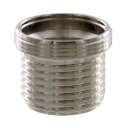 RACCORDO OTTONE CROMATO FILETTATO 24X1 MAS 1/2 MAS
