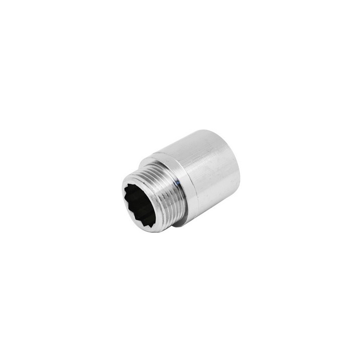 PROLUNGA FILETTATA MF IN OTTONE CROMO IBP 1/2 x 15