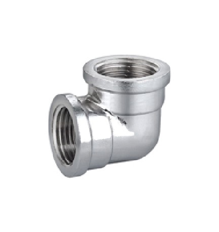 GOMITO A 90° FF IN OTTONE CROMO IBP 3/8"