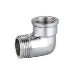 GOMITO A 90° MF IN OTTONE CROMO IBP 3/4"