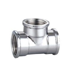 TEE FFF IN OTTONE CROMO IBP 1/2" -CONF