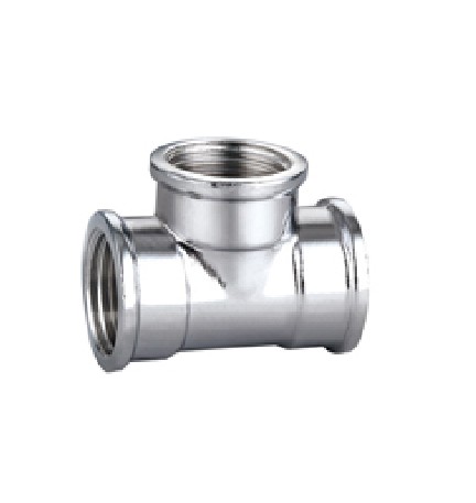 TEE FFF IN OTTONE CROMO IBP 1/2" -CONF