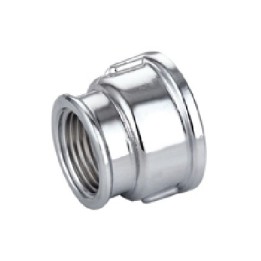 MANICOTTO RIDOTTO FF IN OTTONE CROMO IBP 3/4" x 1/2"