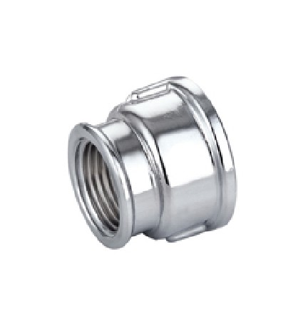 MANICOTTO RIDOTTO FF IN OTTONE CROMO IBP 3/4" x 1/2"