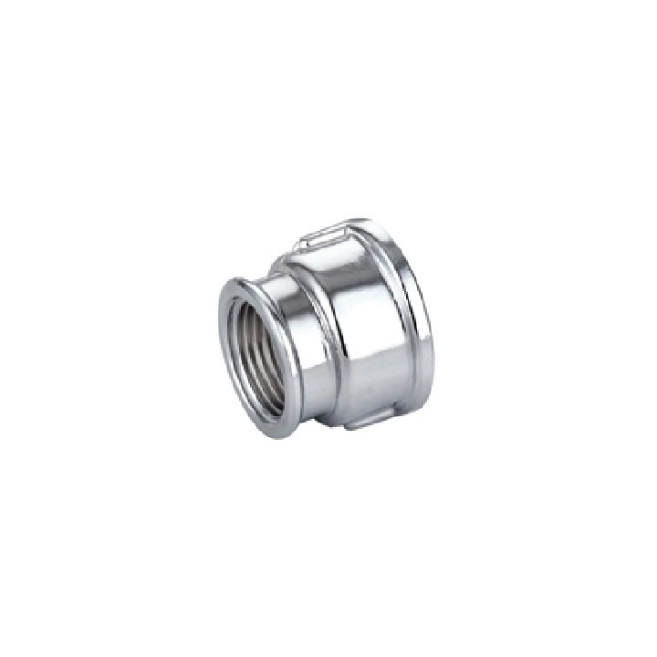 MANICOTTO RIDOTTO FF IN OTTONE CROMO IBP 3/4" x 1/2"
