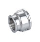 MANICOTTO RIDOTTO FF IN OTTONE CROMO IBP 3/4" x 1/2"