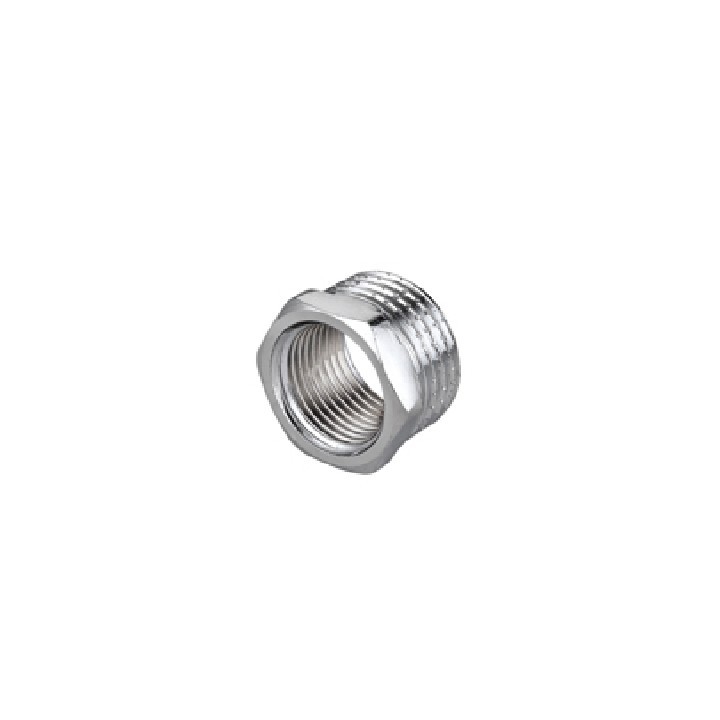 RIDUZIONE ESAGONALE MF IN OTTONE CROMO IBP 3/8" x 1/4"