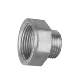 RIDUZIONE FM IN OTTONE CROMO IBP 1/2" x 3/8"