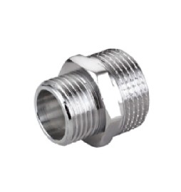 NIPPLE RIDOTTO MM IN OTTONE CROMO IBP 1/2" x 3/8"