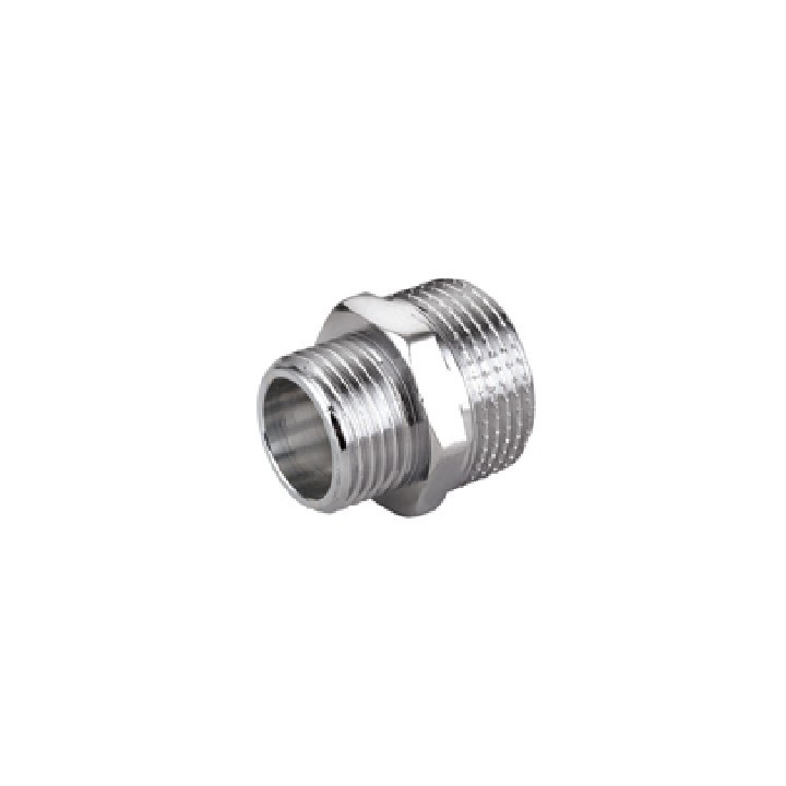 NIPPLE RIDOTTO MM IN OTTONE CROMO IBP 1/2" x 3/8"