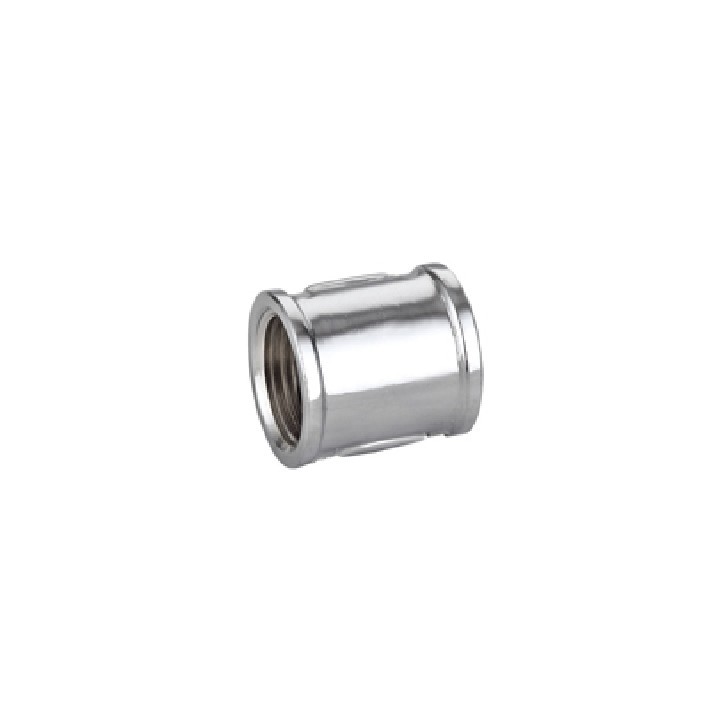 MANICOTTO DIRITTO FF IN OTTONE CROMO IBP 3/8"