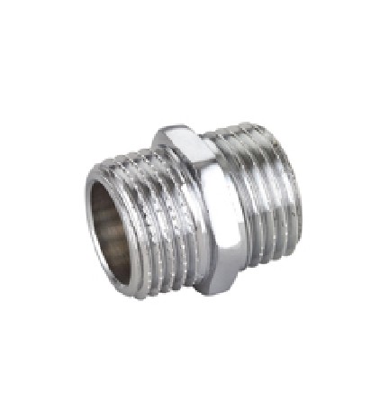 NIPPLE DIRITTO MM IN OTTONE CROMO IBP 1/4" -CONF