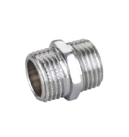 NIPPLE DIRITTO MM IN OTTONE CROMO IBP 1/2" -CONF