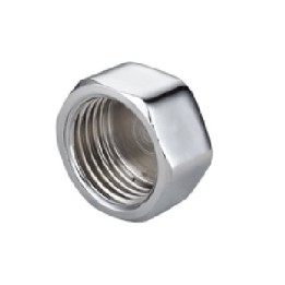 TAPPO FEMMINA IN OTTONE CROMO IBP 1/2"