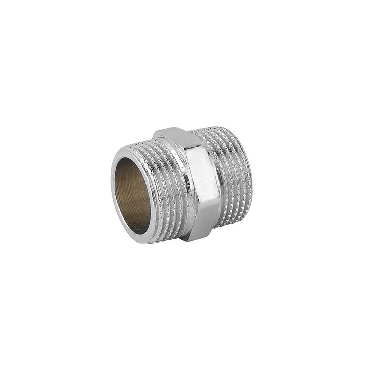 NIPLLES DOPPIO MM OTTONE CROMO 3/4