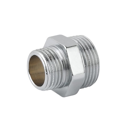 NIPLLES DOPPIO RIDOTTO MM OTTONE CROMO 1/2 x 3/4