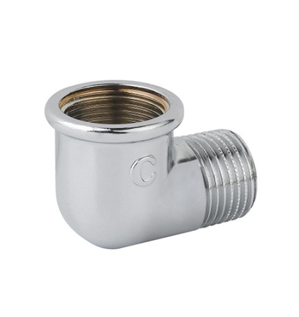 GOMITO MF OTTONE CROMO 3/8