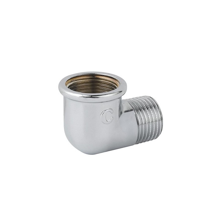 GOMITO MF OTTONE CROMO 3/8