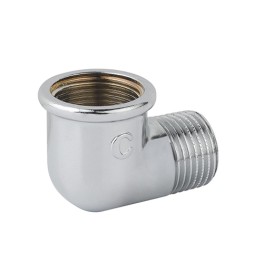 GOMITO MF OTTONE CROMO 1/2