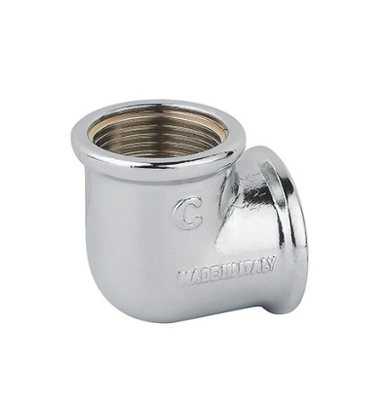 GOMITO FF OTTONE CROMO 3/8