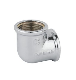 GOMITO FF OTTONE CROMO 3/4