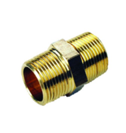 IDRAULICA-VITE DOPPIA 280 OTTONE GIALLO D 3/8