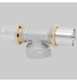 RACCORDO A TEE FEMMINA A PRESSARE - 16 x 3/4 x 16