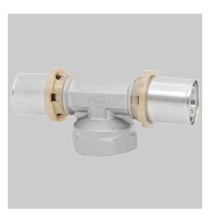 RACCORDO A TEE FEMMINA A PRESSARE - 16 x 3/4 x 16