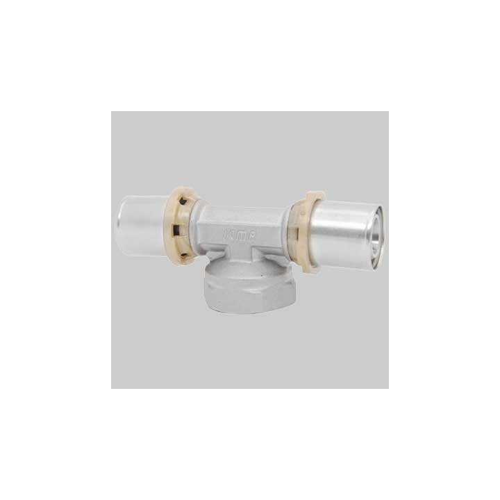 RACCORDO A TEE FEMMINA A PRESSARE - 20 x 1/2 x 20