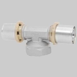 RACCORDO A TEE FEMMINA A PRESSARE - 20 x 3/4 x 20