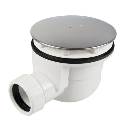 PILETTA SIFOIDE DOCCIA D 90MM COPERCHIO INOX 120MM