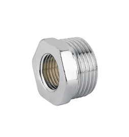 RIDUZIONE ESAGONALE MF OTTONE CROMO 1/2" x 1/4"