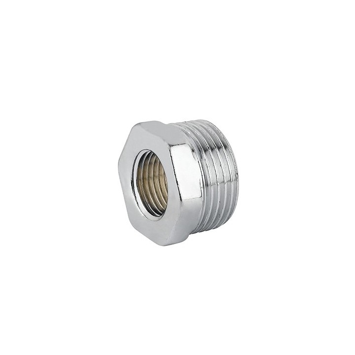 RIDUZIONE ESAGONALE MF OTTONE CROMO 1" x 3/4"