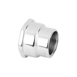 MANICOTTO RIDOTTO FF OTTONE CROMO 1/2 x 1"