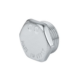 TAPPO MASCHIO CON ESAGONO OTTONE CROMO 1/2