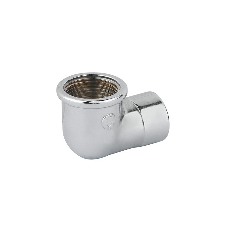 GOMITO RIDOTTO FF OTTONE CROMO 1" x 3/4